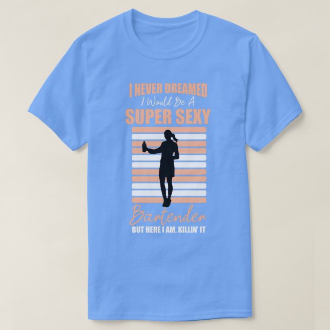 Barman Bar Barkeeper Pub Flirting Verabreden 3 T-Shirt (Design vorne)