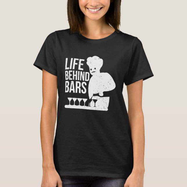 Barmann the life behind the bar T-Shirt (Vorderseite)
