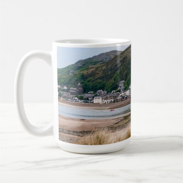 Barmouth und der Fluss Mawddach Kaffeetasse (Links)