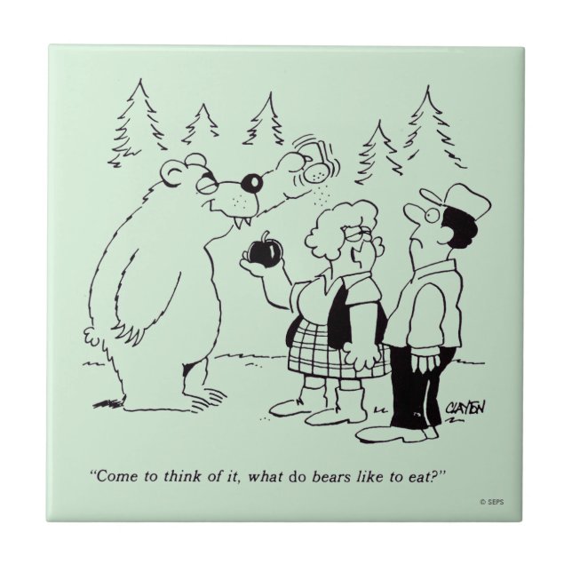 Bärn-Abendessen Fliese (Vorderseite)