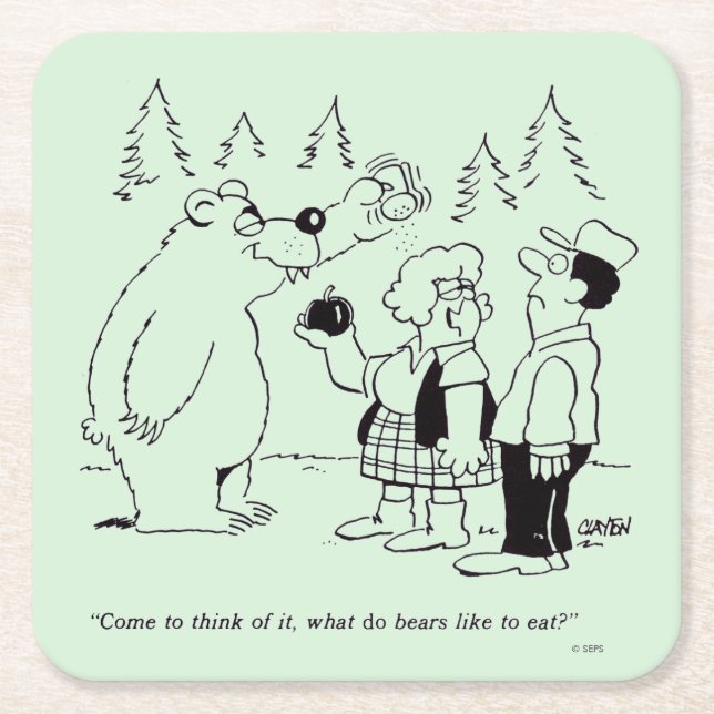 Bärn-Abendessen Rechteckiger Pappuntersetzer (Vorderseite)