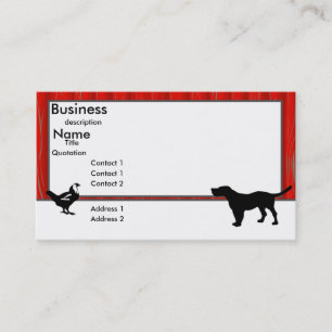 Barn Animals Business Card Visitenkarte