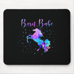 Barn Babe Funny Horse Owner Reitsport Girls Mousepad