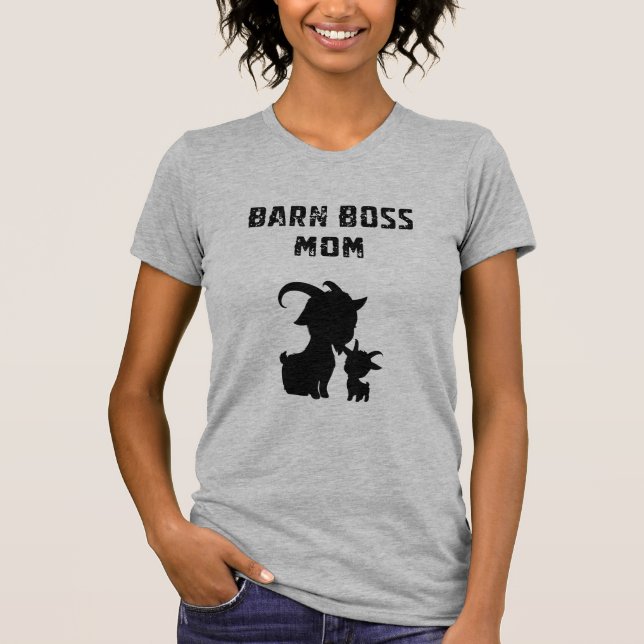 Barn Boss Mom Farm Animal Lover Country Lady T-Shirt (Vorderseite)