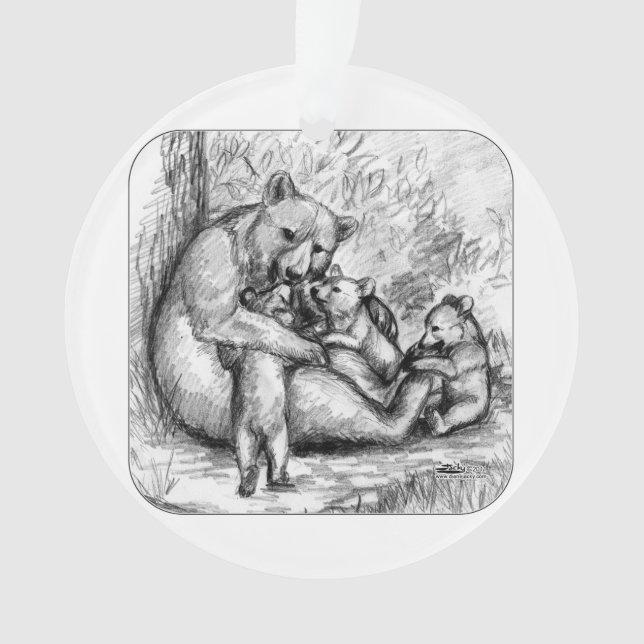 Bärn-Familie Ornament (Vorderseite)