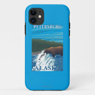 Bärn-Fischen im Fluss- Petersburg, Alaska Case-Mate iPhone Hülle