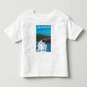 Bärn-Fischen im Fluss- Skagway, Alaska Kleinkind T-shirt