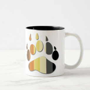 Bärn-Flaggen-Tatzen-Tasse Zweifarbige Tasse