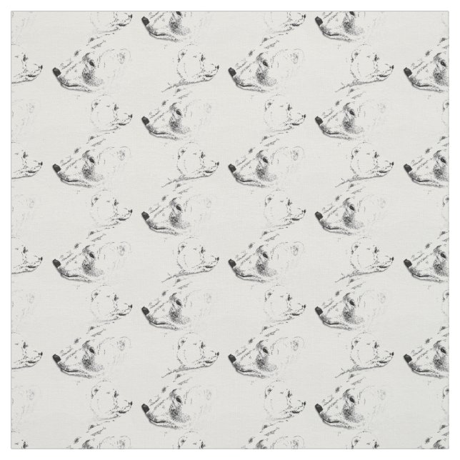 Bärn-Gewebe-Eisbär-Kunst-Gewebe-Mutter u. CUB Stoff (Muster)