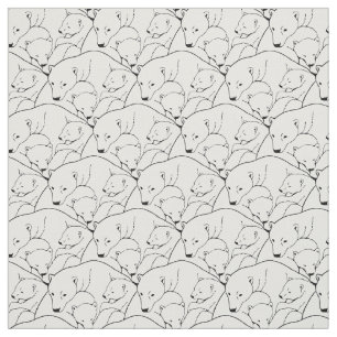 Bärn-Gewebe-Eisbär-Kunst-Gewebe-Mutter u. CUB Stoff