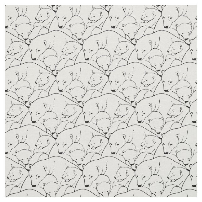 Bärn-Gewebe-Eisbär-Kunst-Gewebe-Mutter u. CUB Stoff (Muster)