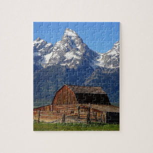 Barn Grand Tetons Berge Puzzle