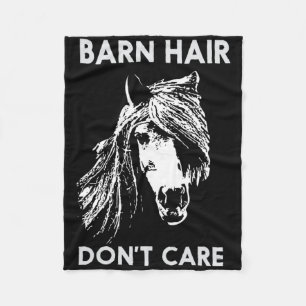 Barn Hair Dont Care Reiten Fleecedecke