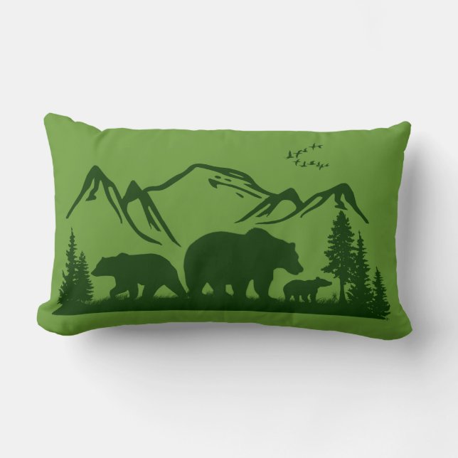 Bärn-Häuschen-Dekor-Kissen (personifizieren Sie) Lendenkissen (Vorderseite)