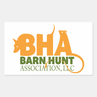 Barn Hunt Association LLC Logo Gear Rechteckiger Aufkleber