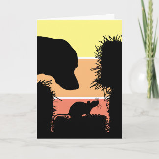 Barn Hunt Grußkarte für Hunde mit Geruchssinn Spor Karte