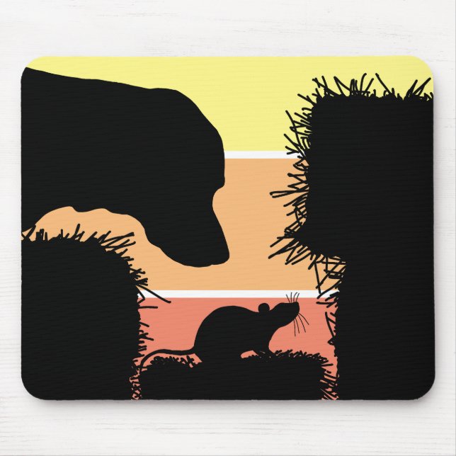 Barn Hunt Nose Work: Hunde- und Rattengeruchssuche Mousepad (Vorne)