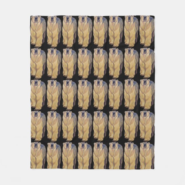 Bärn-Kunst-Decken-Eisbär-Decken u. Dekor Fleecedecke (Vorderseite)