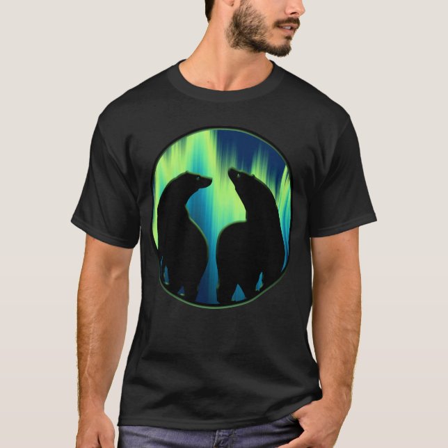 Bärn-Kunst-Shirt-Nordlicht-Bärn-T - T-Shirt (Vorderseite)