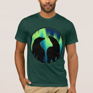 Bärn-Kunst-Shirt-Nordlicht-Bärn-T - T-Shirt