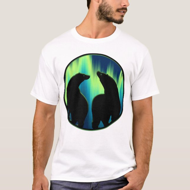 Bärn-Kunst-Shirt-Nordlicht-Bärn-T - T-Shirt (Vorderseite)