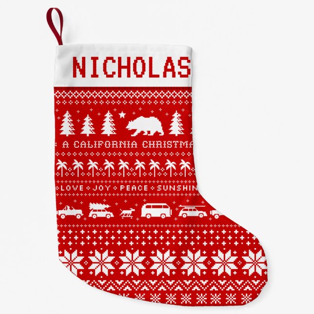 Bärn-Liebe-Freude-Friedenssonnenschein Kleiner Weihnachtsstrumpf (Vorderseite)