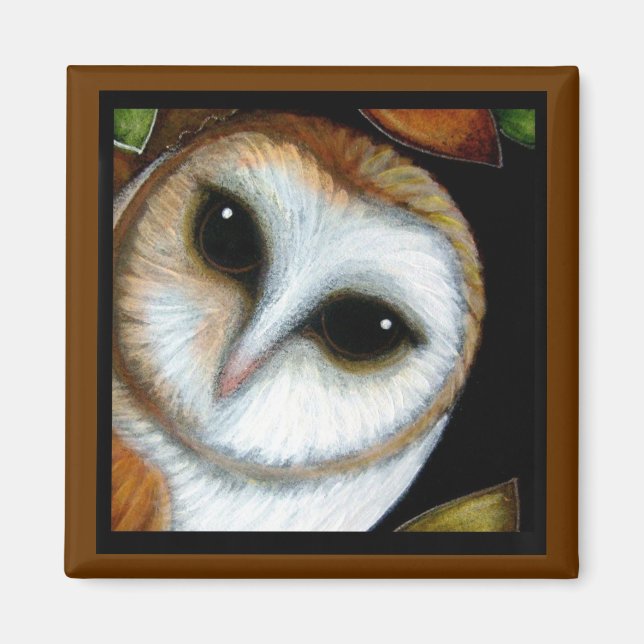 BARN OWL AUTUMN Magnet (Vorne)