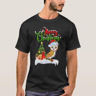 Barn Owl Bird Lover Xmas Dekoration Santa Barn Owl T-Shirt