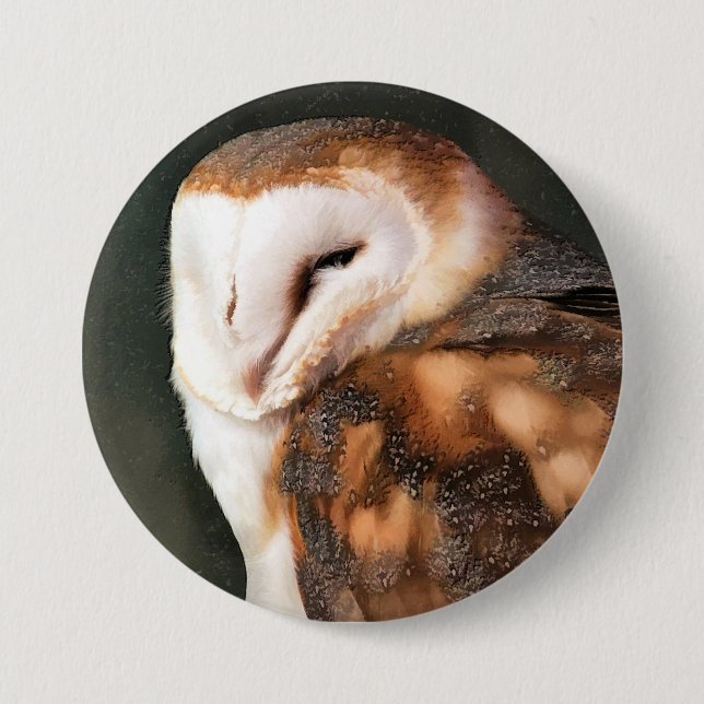 BARN OWL BUTTON (Vorderseite)