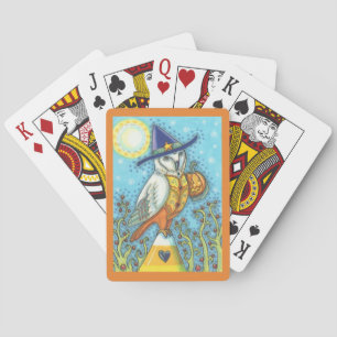 BARN OWL, CANDY CORN, HALLOWEEN SPIELKARTEN