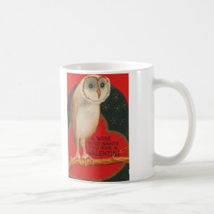 Barn Owl Herz Tree Stars Valentine Tasse