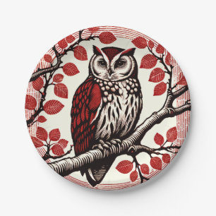 Barn Owl Nature Lovers Owls Tree Earth Day Pappteller
