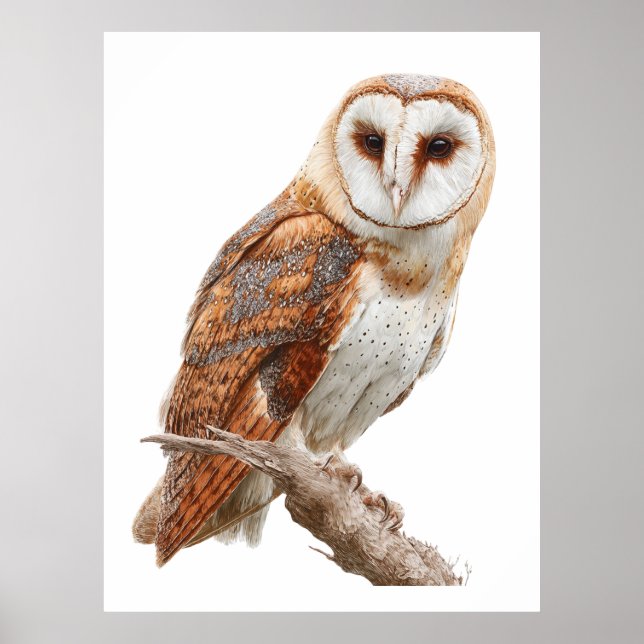 Barn Owl Print, Value Poster Paper (Semi-Gloss) (Vorne)