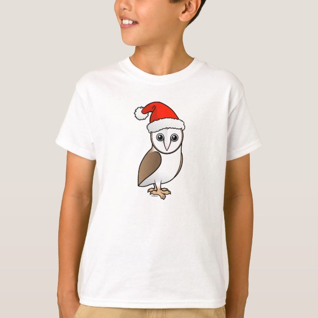 Barn Owl Santa T-Shirt (Vorderseite)