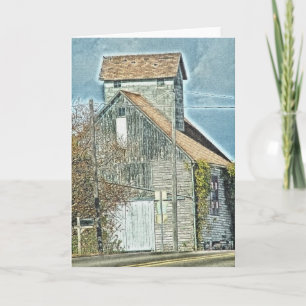 Barn Quilt On The Side Digital Art Karte