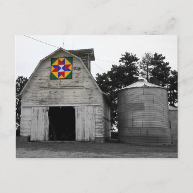 Barn Quilt Postkarte (Vorderseite)