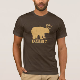 Bärn-Rotwild = Bier? Betrunkenes Redneck-T-Shirt T-Shirt
