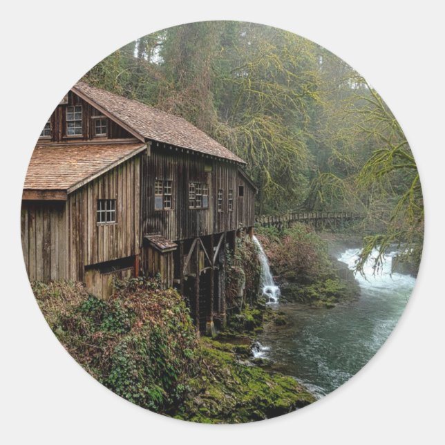 Barn Runder Aufkleber (Vorderseite)