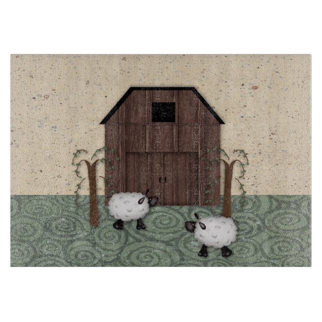 Barn Sheep Schneidebrett (Vorderseite)