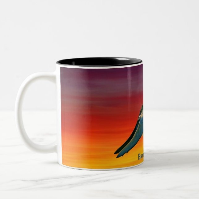 Barn Swallow Zweifarbige Tasse (Links)