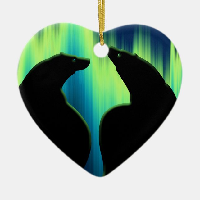 Bärn-Verzierungs-personalisierte Keramik Ornament (Vorne)