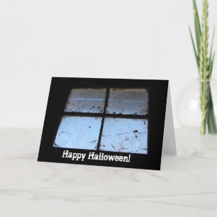 Barn Window Halloween Karte