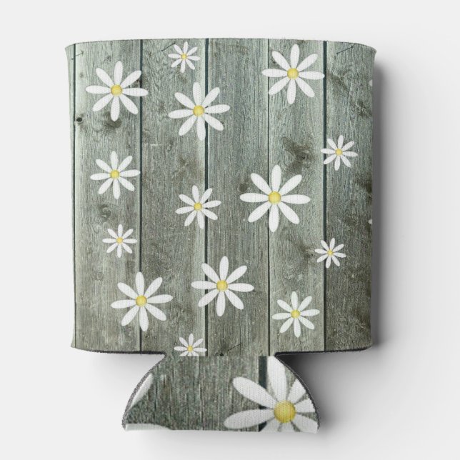 Barn wood Daisy Dosenkühler (Rückseite)