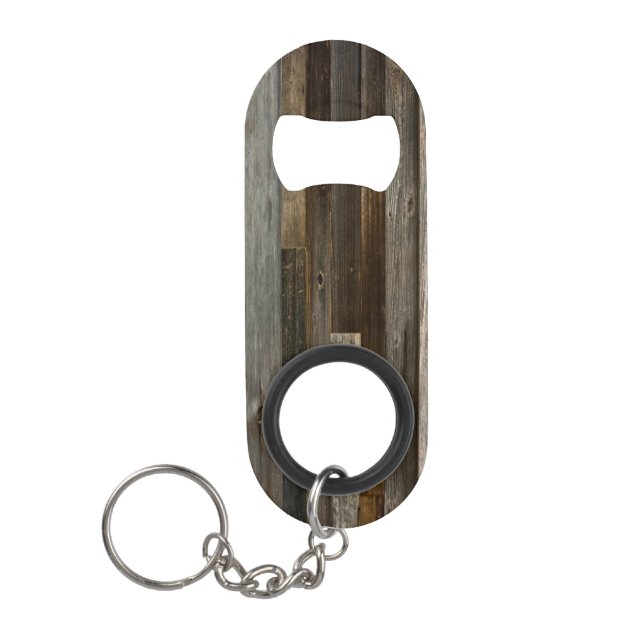 Barn Wood Flasche Opener Schlüsselanhänger Mini Flaschenöffner (Vorderseite)