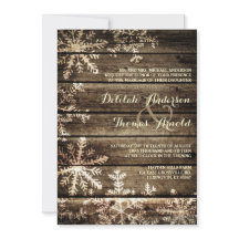 Barn Wood Snowflakes Rustikale Winterhochzeit