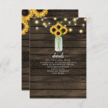 Barn Wood String Lights Sonnenblumen Hochzeit