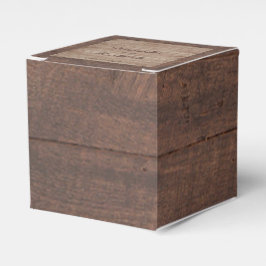 Barn Wood und Birch Country Wedding Box Geschenkschachtel
