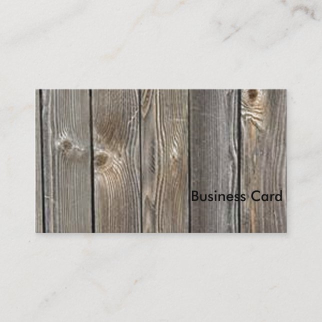 Barn Wood Visitenkarte (Vorderseite)