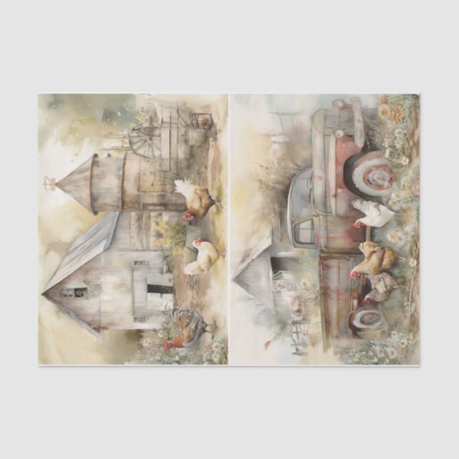 Barn Yard Seidenpapier (Vorderseite)