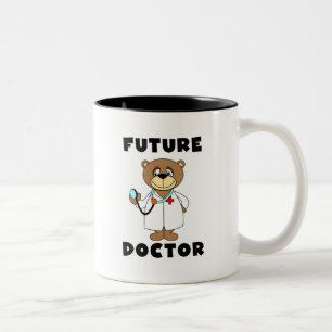 Bärn-zukünftiger Doktor Tshirts und Geschenke Zweifarbige Tasse
